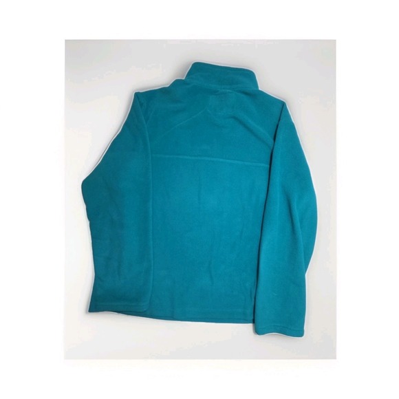 Lands'End Fleece Oeko-Tex 1/4 zip  Mans Large - Teal - Picture 5 of 7